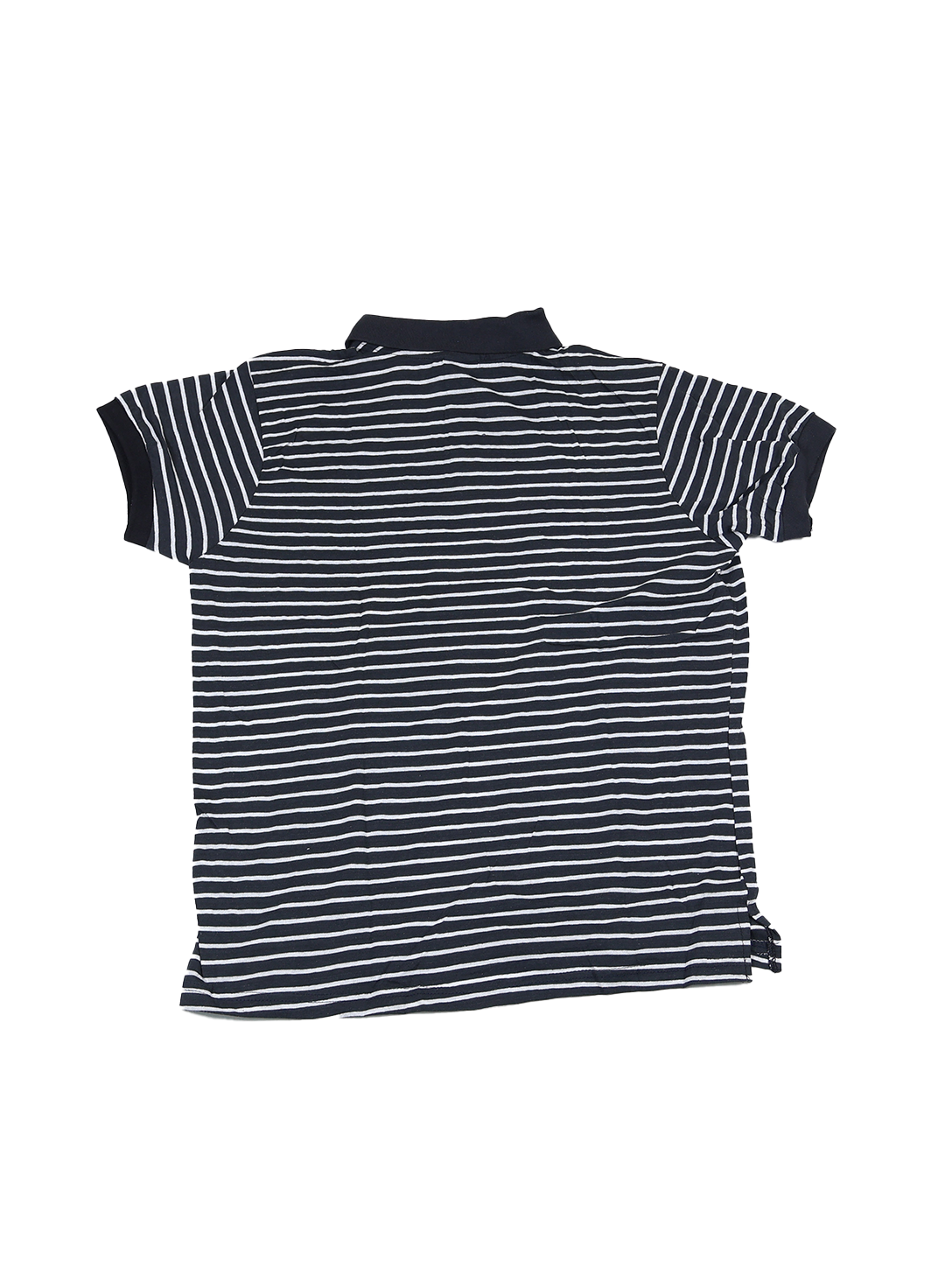 Men’s Black & White Striped Polo Shirt – Soft Cotton Summer Wear | Classic Casual Style