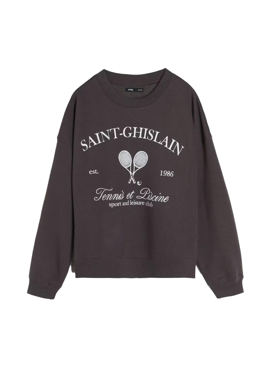 Ladies Saint-Ghislain Printed Sweatshirt – Soft Fleece Fabric | Casual Sport & Leisure Style