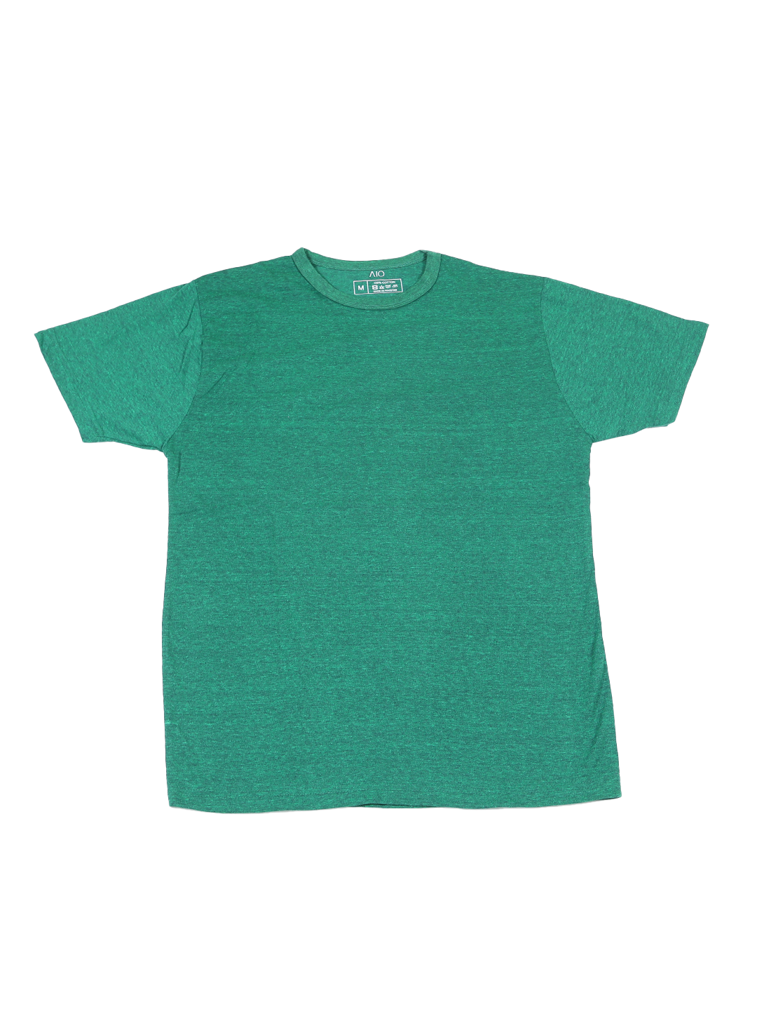 Men’s Green Crew Neck T-Shirt – Soft Cotton Blend | Casual Summer Wear for Men