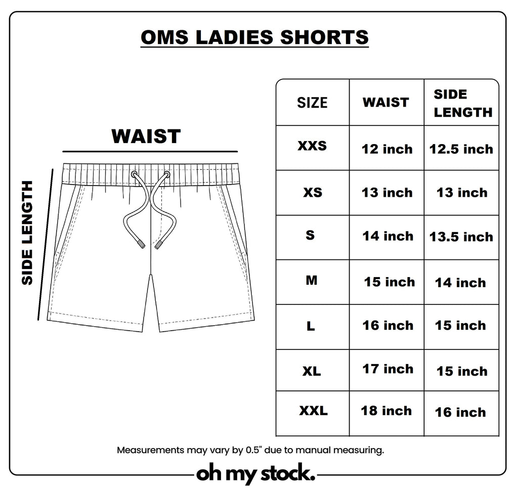 Ladies Black Shorts – CVC French Terry Fabric | Soft, Comfy & Adjustable Waist